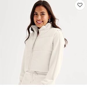 Tinseltown White Puffer Jacket